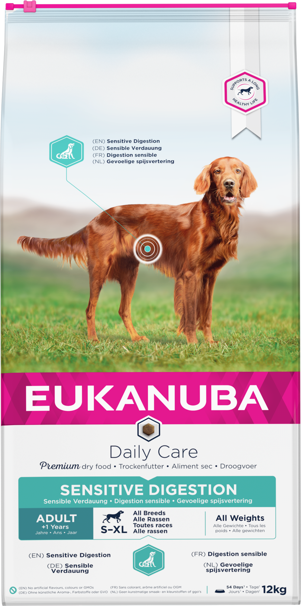 Eukanuba Daily Care Sensitive Digestion Adult All Breed - Torrfoder för hundar med känslig mage