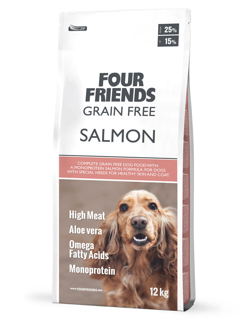 FourFriends Dog Grain Free Salmon - Torrfoder Hund