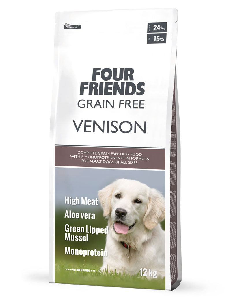 FourFriends Dog Grain Free Venison - Torrfoder Hund