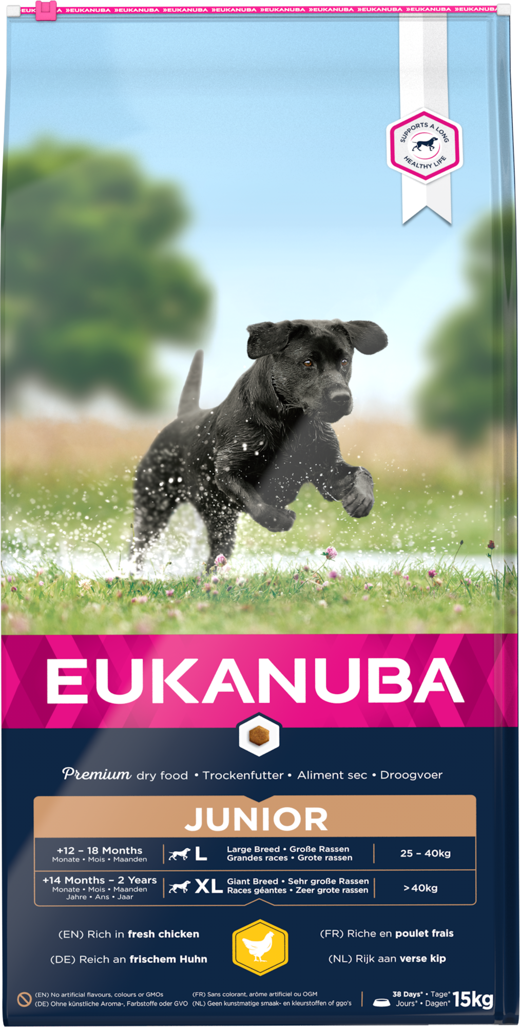 Eukanuba Dog Junior Large Fresh Chicken - Torrfoder Valpar Stora Raser