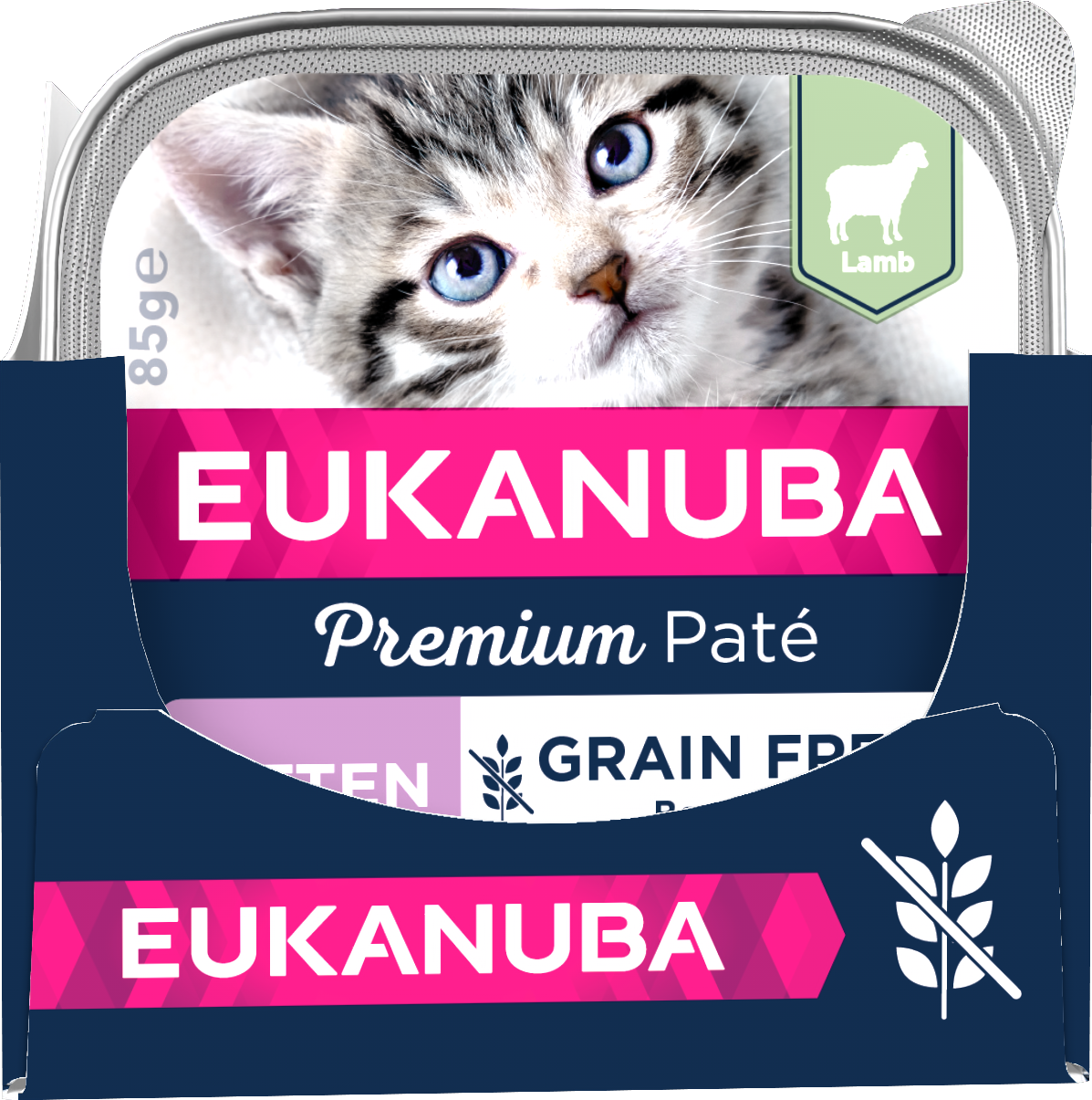Eukanuba Cat Grain Free Kitten Lamb Paté 85 g x 12 st - Våtfoder Kattunge