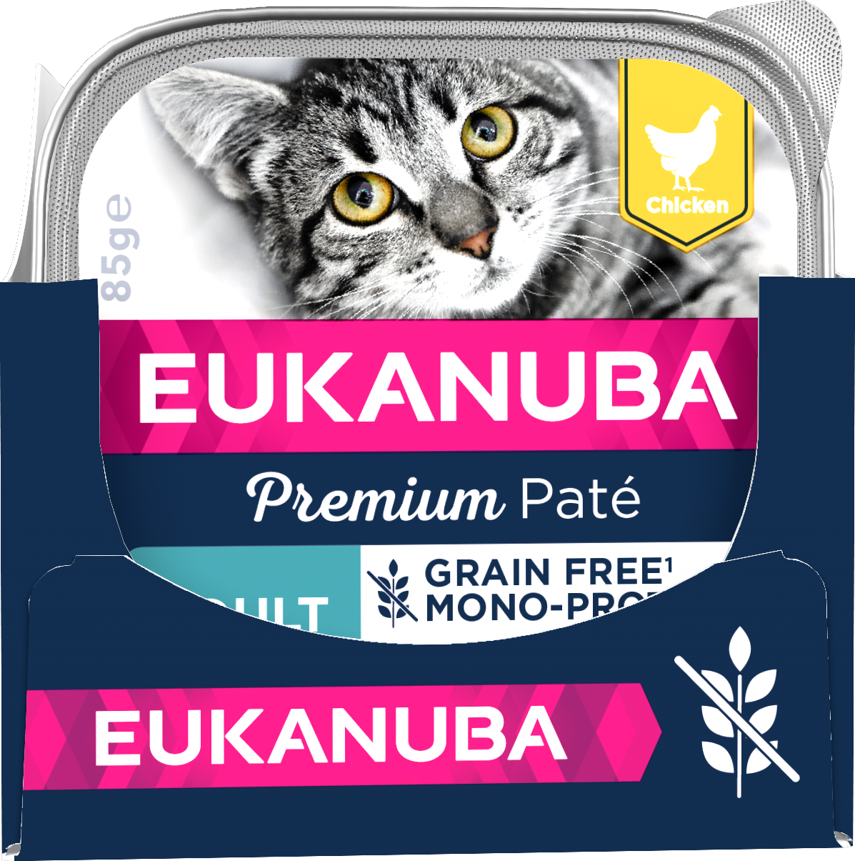 Eukanuba Cat Grain Free Adult Chicken Paté Mono 85 g x 12 st - Våtfoder Katt