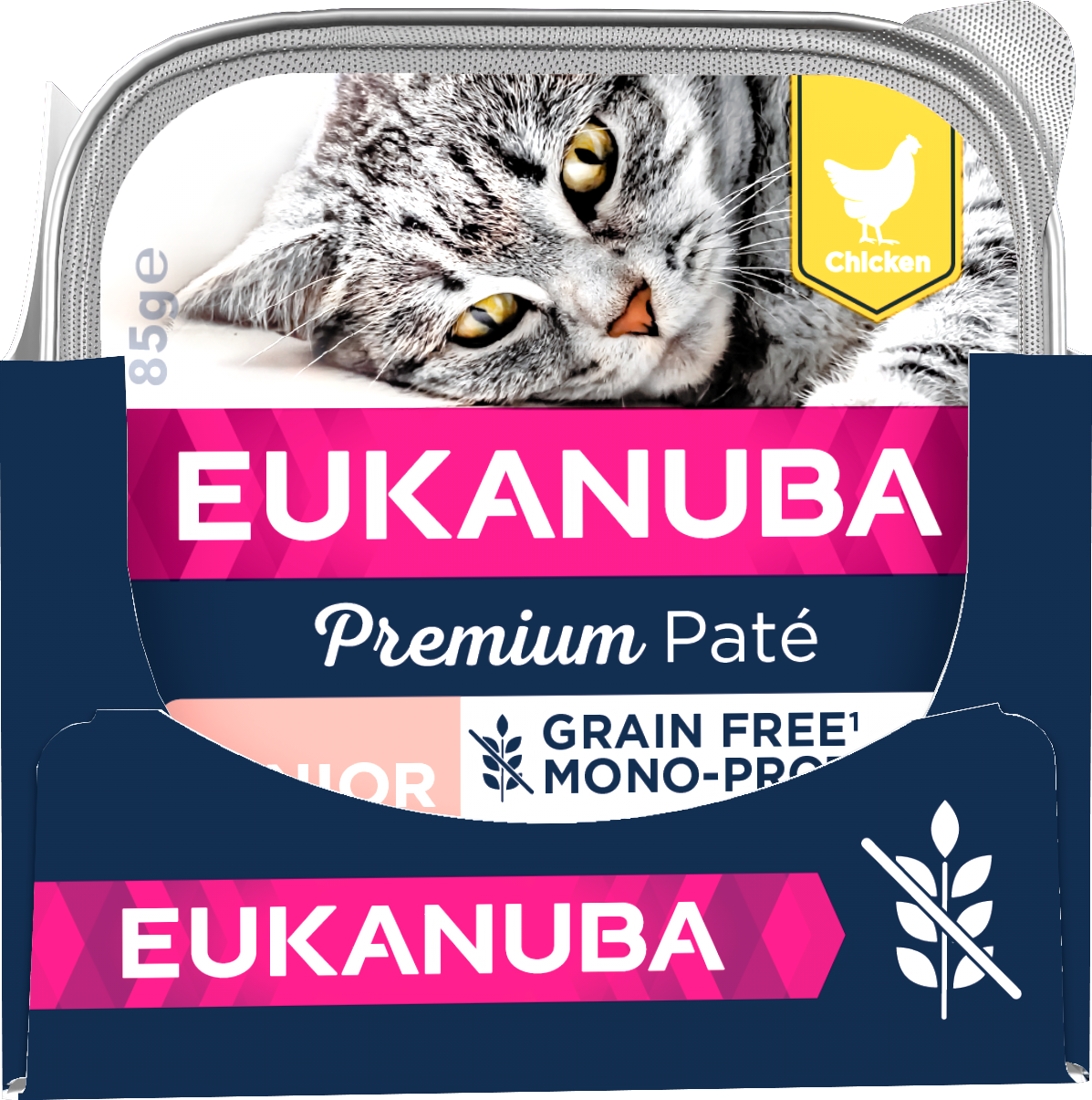 Eukanuba Cat Grain Free Senior Chicken Paté Mono 85 g x 12 st - Våtfoder Katt