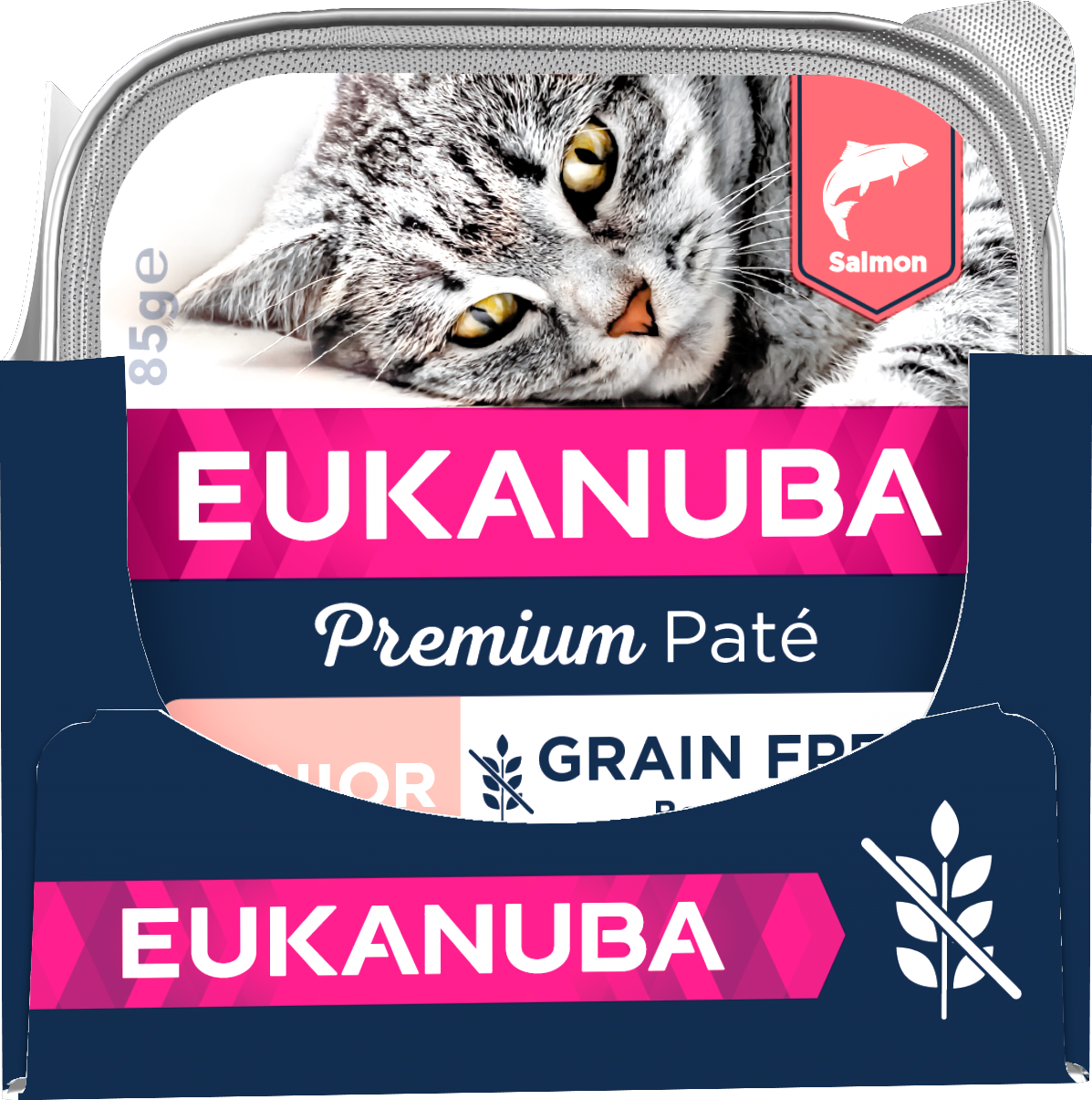 Eukanuba Cat Grain Free Senior Salmon Paté 85 g x 12 st - Våtfoder Katt
