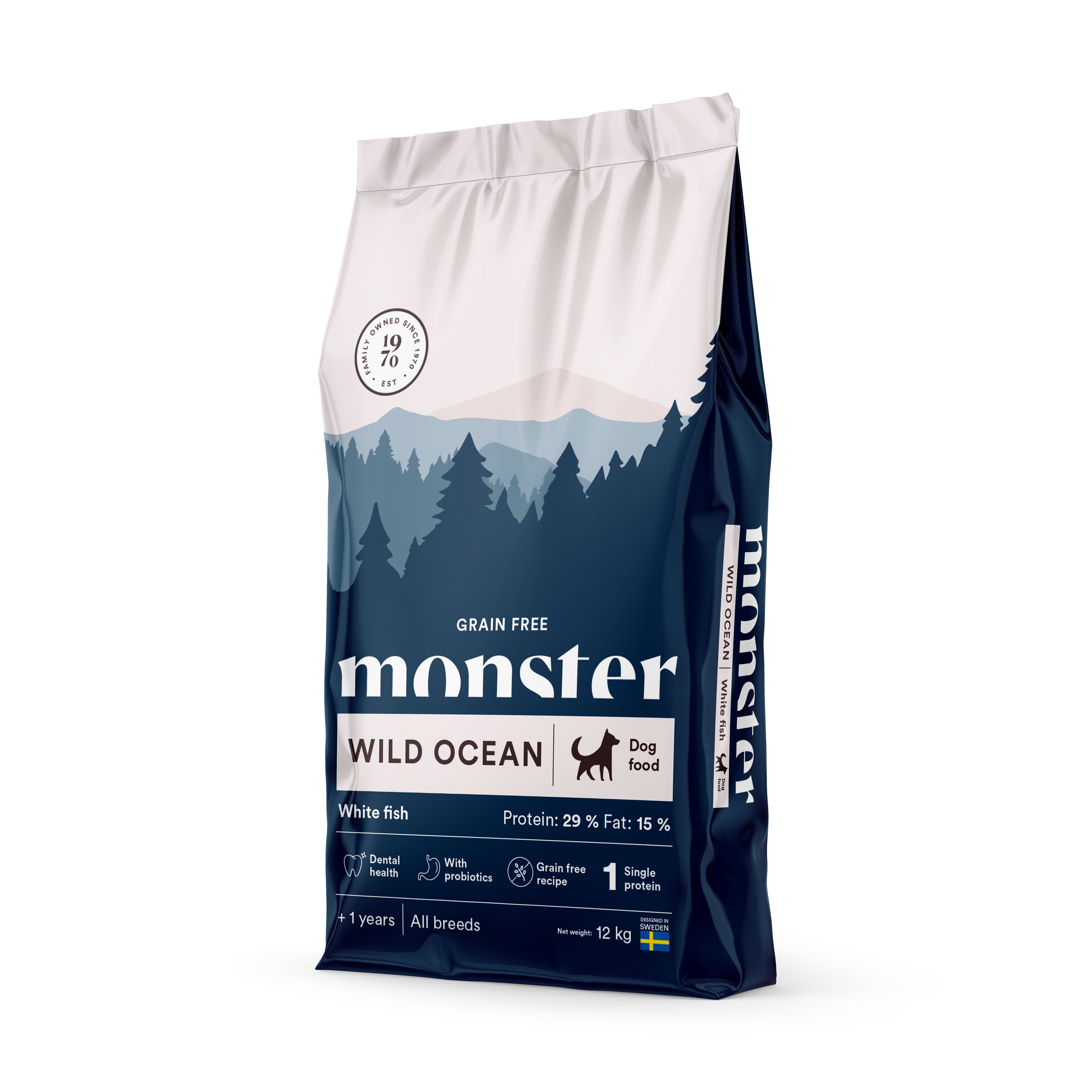 Monster Dog Grain Free Wild Ocean Sensitive - Torrfoder Hund