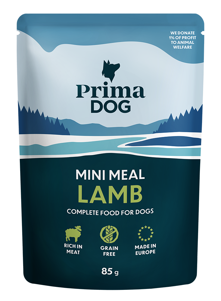 PrimaDog Mini Meal Lamm 85 g x 24 - Våtfoder Hund