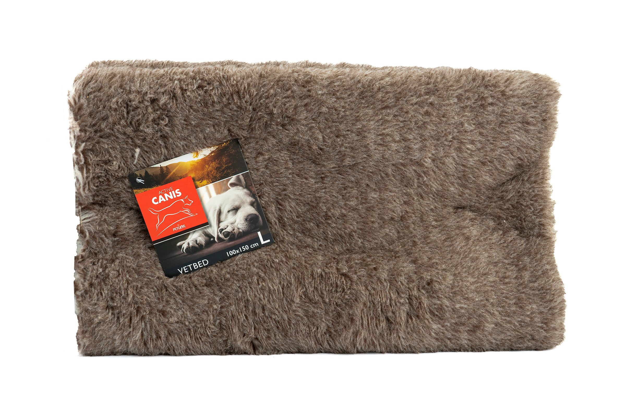 Active Canis Vetbed 100x150 cm Large Brown - Hund/Kattbädd