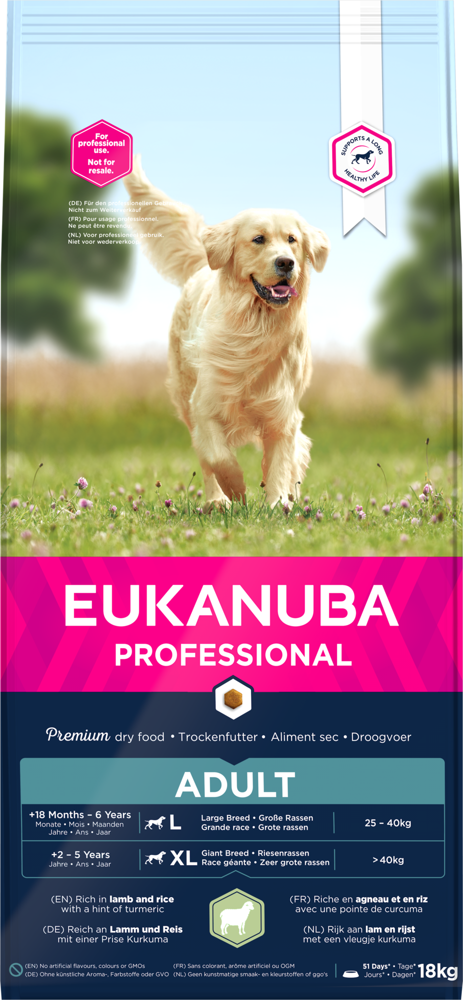 Eukanuba Dog Adult Lamb & Rice Large Breeder - Torrfoder Hund