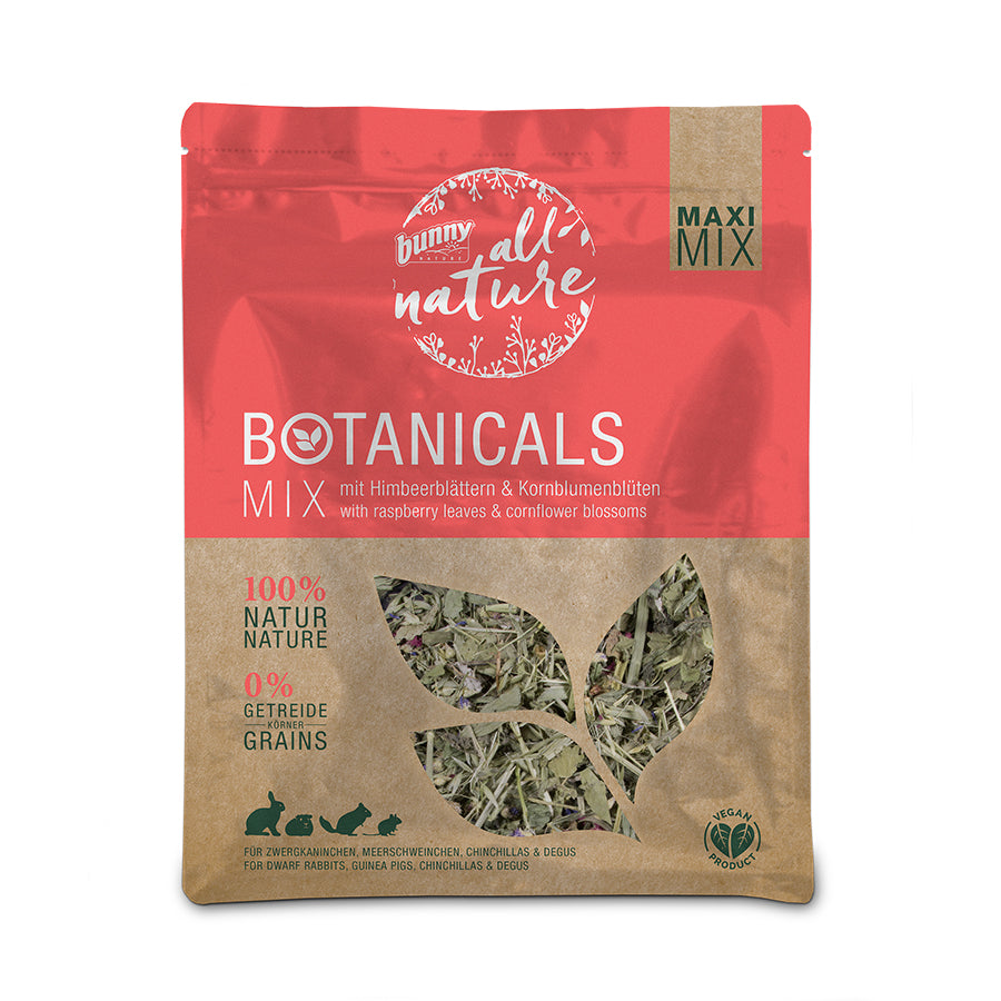 Bunny Nature Botanicals Hallonblad & Blåklint Large 400 g -  Snacks Gnagare