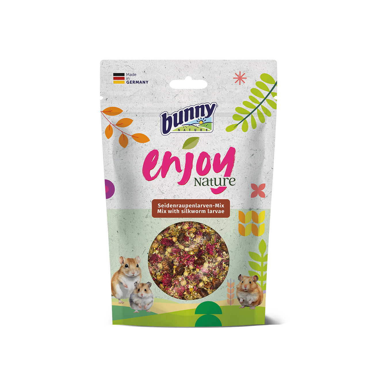 Bunny Nature Enjoy Nature Silkworm & Cornflower 40 g - Snacks Gnagare