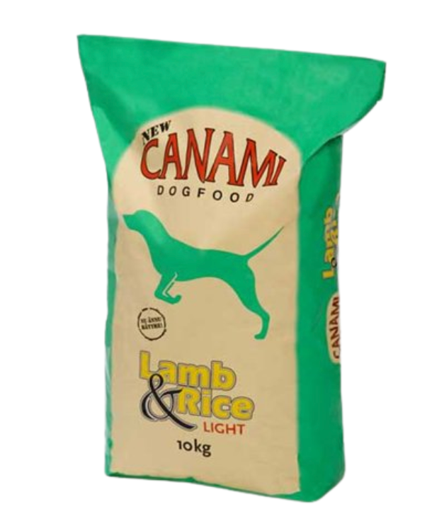 Canami Lamb & Rice Light 10 kg- Torrfoder för överviktiga eller mindre aktiva hundar