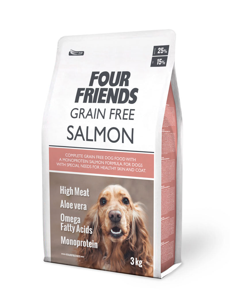 FourFriends Dog Grain Free Salmon - Torrfoder Hund