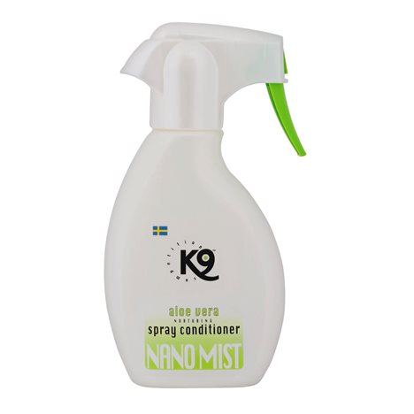Balsamspray tovutredning pälsglans
leave-in spray gör pälsen silkeslen och voluminös, samtidigt som den effektivt motverkar tovor och slitage.

Sprayen innehåller Nano Liposomer som tränger djupt in i hårstrået och ger en professionell finish 