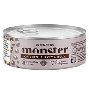 Monster Cat Ad Multi Chicken/Turk/Duc Burk 100 g x 12 burkar - Våtfoder Katt